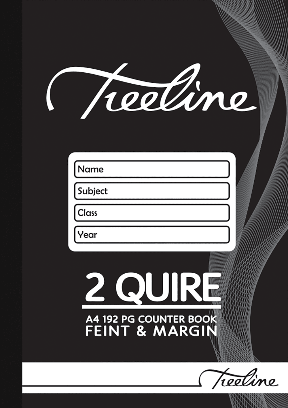 2 Quire Book - TREELINE 2 QUIRE 192 PG F/M A4
