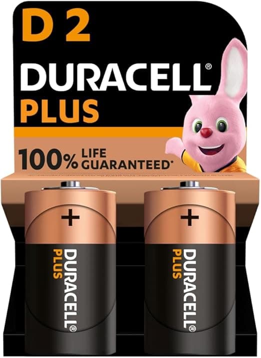 DURACELL PLUS D BLISTER 2