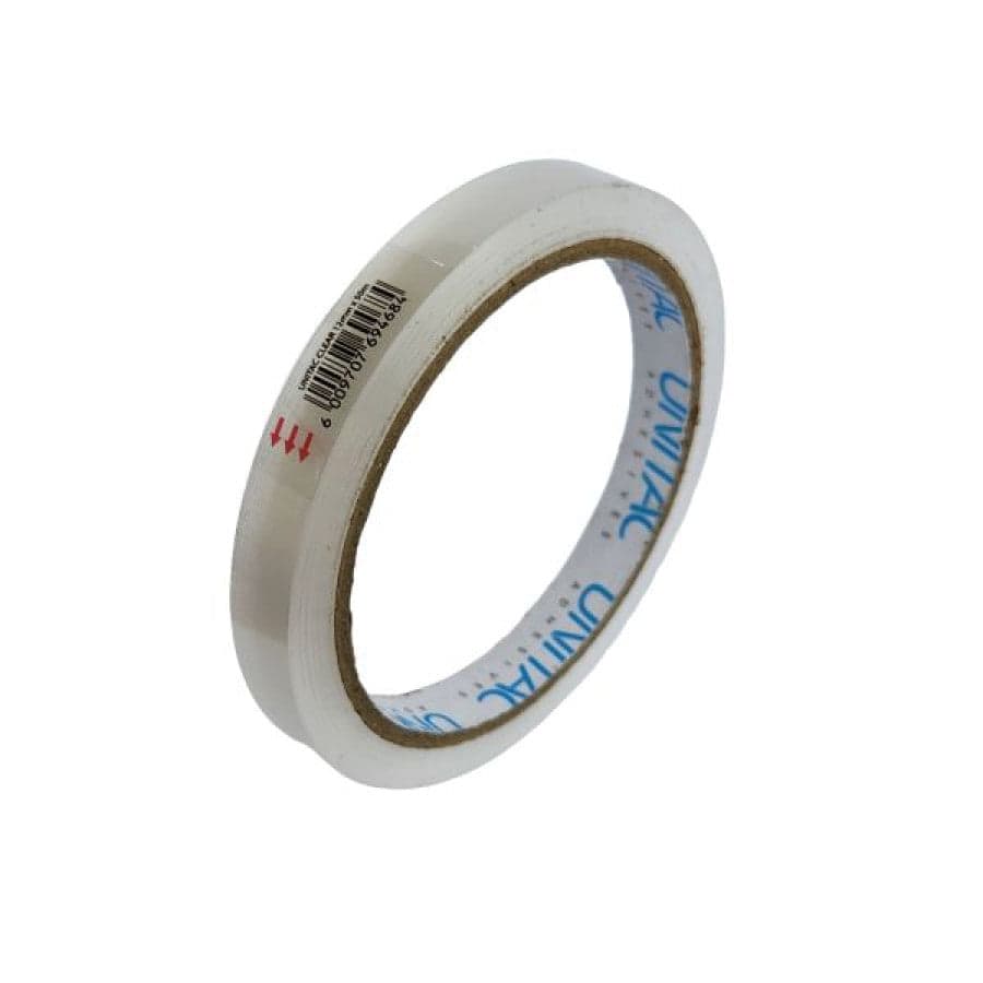 Unitac 12mm x 50m Large Core Clear Tape