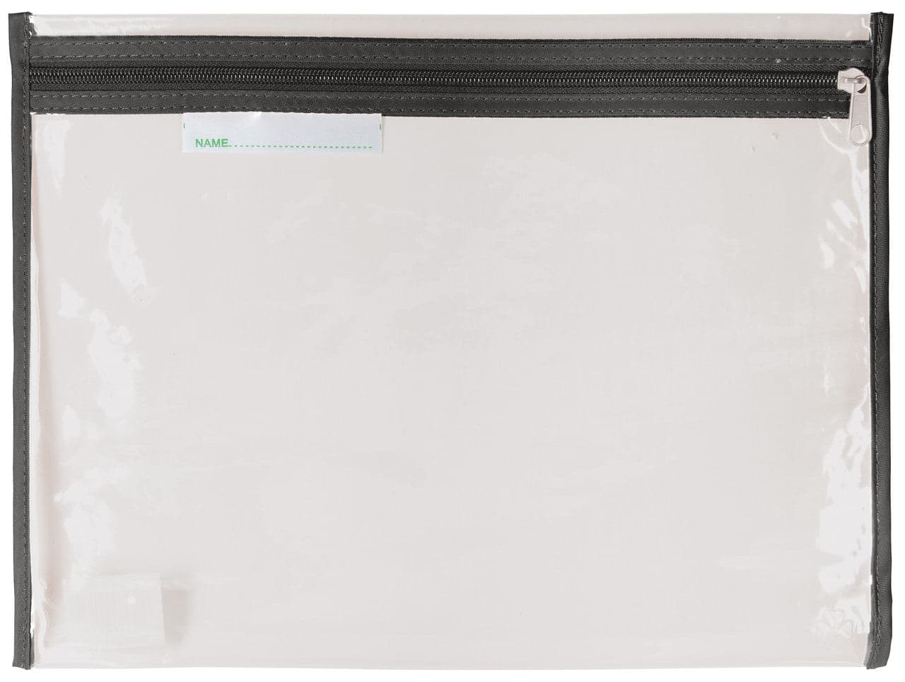 Polykings School Clear Library Bag with Zip A4