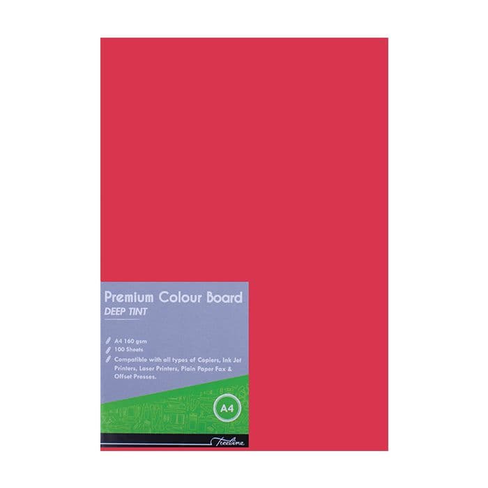 Treeline A4 Deep Tint Project Board 160gsm Assorted 100's view 7