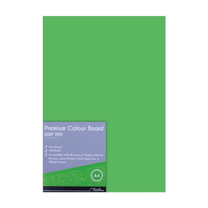 Treeline A4 Deep Tint Project Board 160gsm Assorted 100's view 6