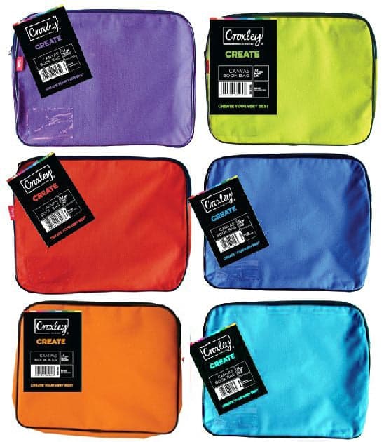 TREELINE CANVAS BOOK BAGS ASST