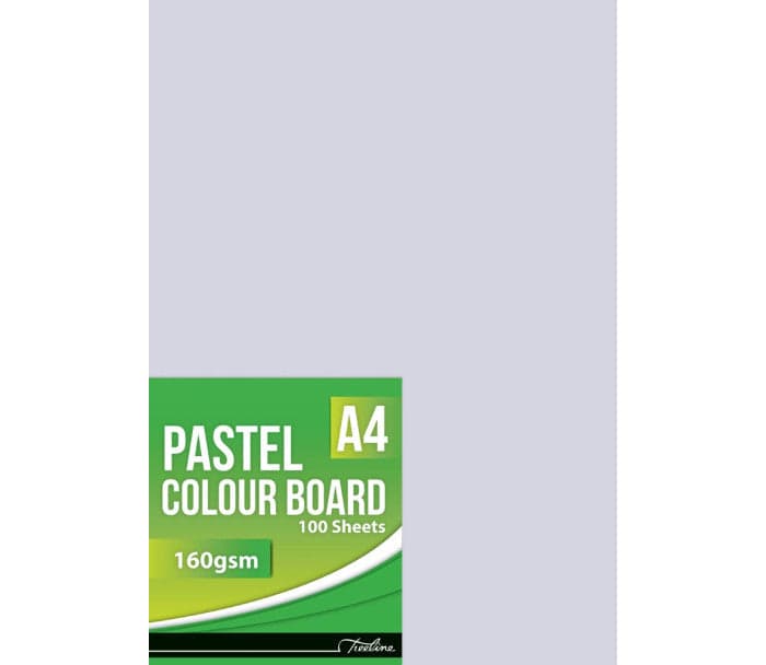 A4 160G WHITE PASTEL BOARD PKT-100