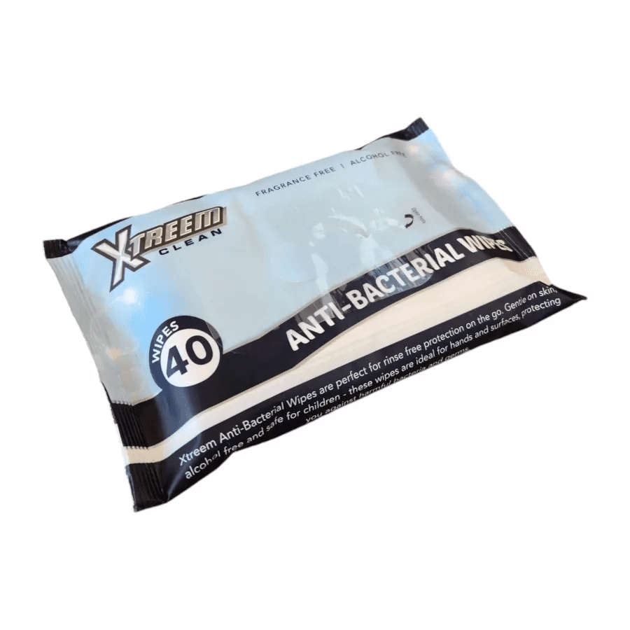 XTREEM ANTI-GERM WET WIPES - 40 WIPES