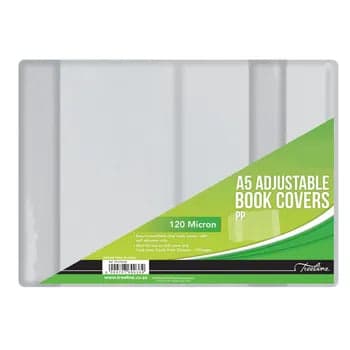 Treeline A5 Adjustable Book Covers 120 Micron Pack of 10