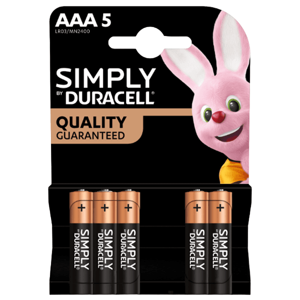 SIMPLY DURACELL AAA 5