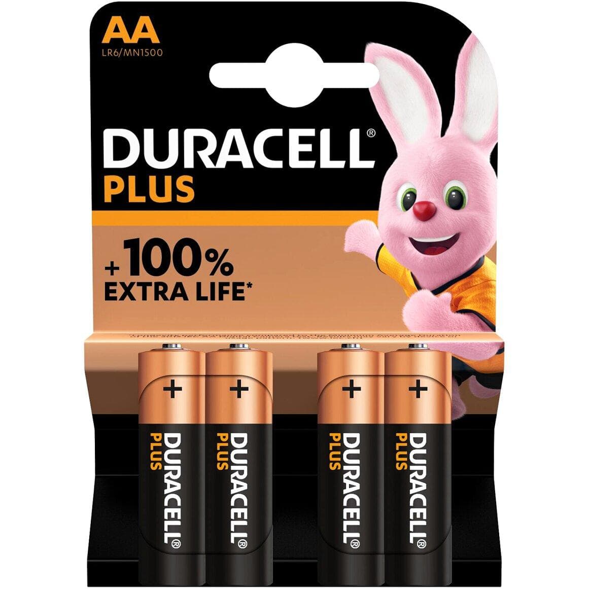 Duracell Plus AA Penlight Blister 4-Pack