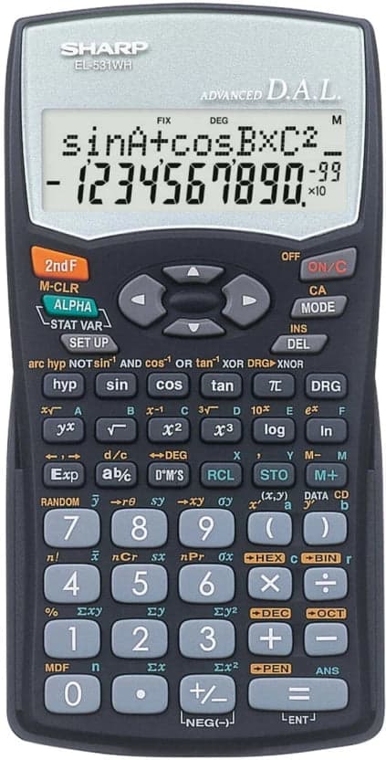 SHARP EL0531WHB SCIENTIFIC CALCULATOR