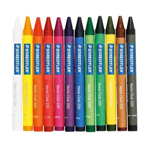 STAEDTLER WAX CRAYONS 8mm 12`s