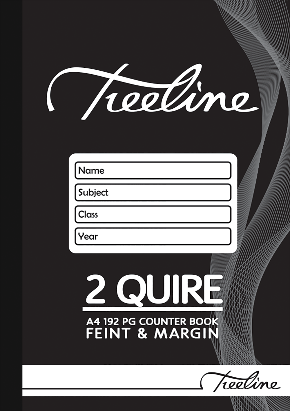 2 Quire Book - TREELINE 2 QUIRE 192 PG F/M A4