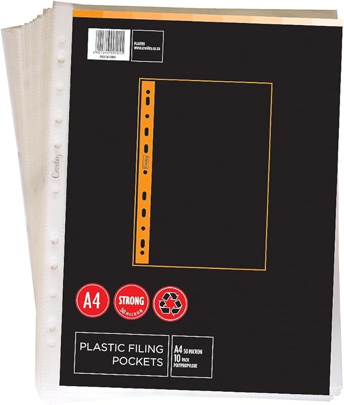 Croxley A4 Filing Pockets 10Pkt