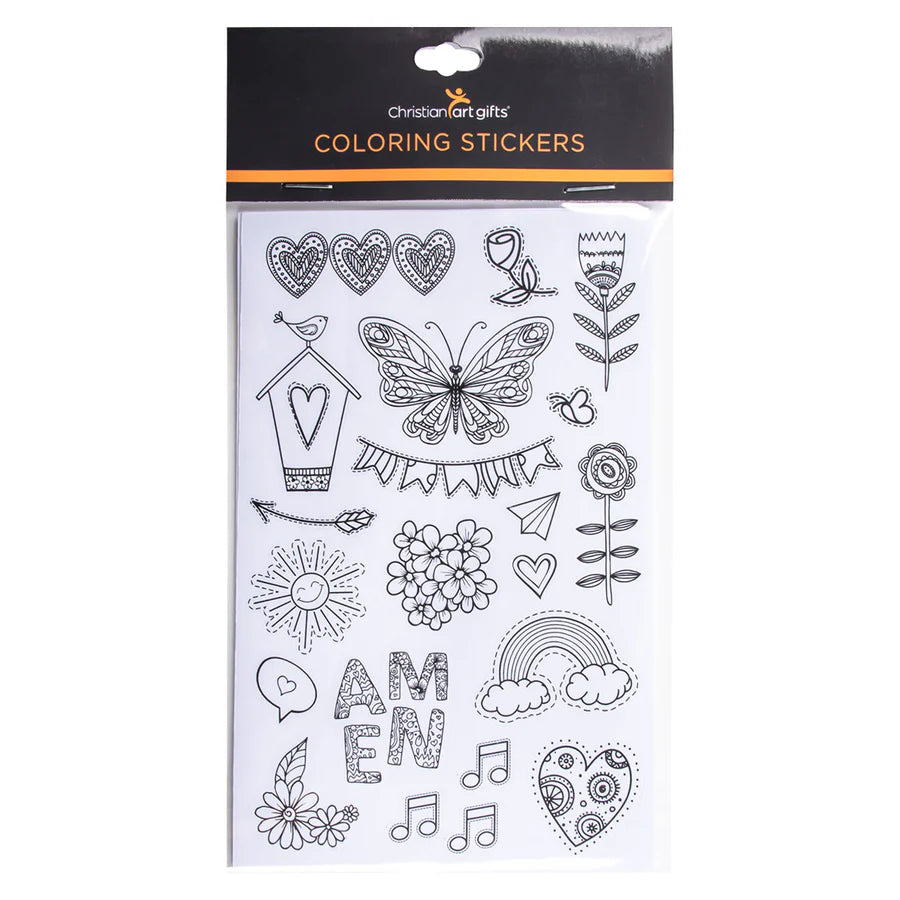 Colouring Stickers For Bible Journaling