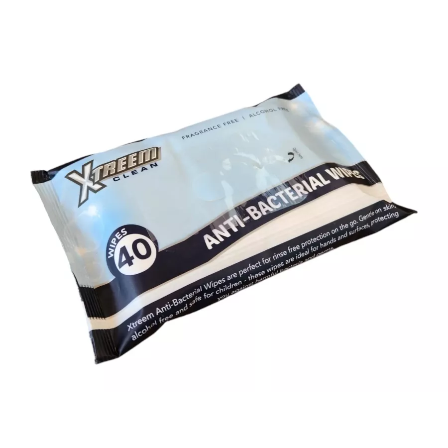 XTREEM ANTI-GERM WET WIPES - 40 WIPES