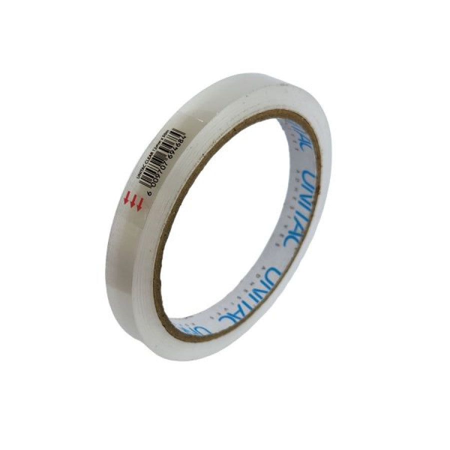 Unitac 12mm x 50m Large Core Clear Tape