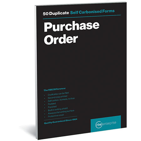 RBE F0096 A5 Duplicate Purchase Order Pad 50 Sets
