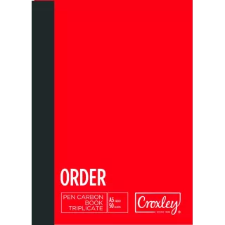 Croxley JD66PS Pen Carbon Order Book Triplicate A5 50 Pages