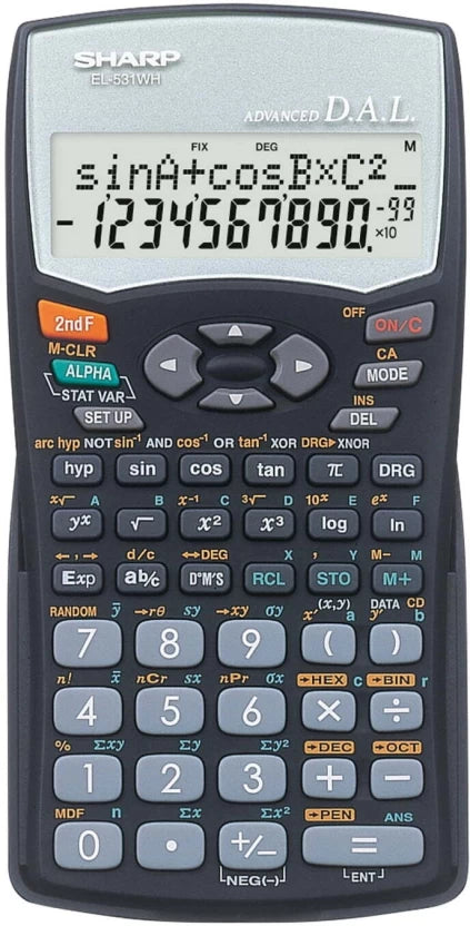 SHARP EL0531WHB SCIENTIFIC CALCULATOR