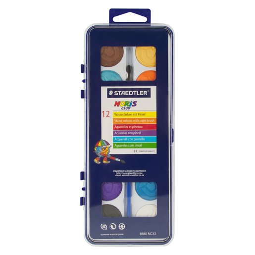 STAEDTLER WATERCOLOR PAINT 12`s